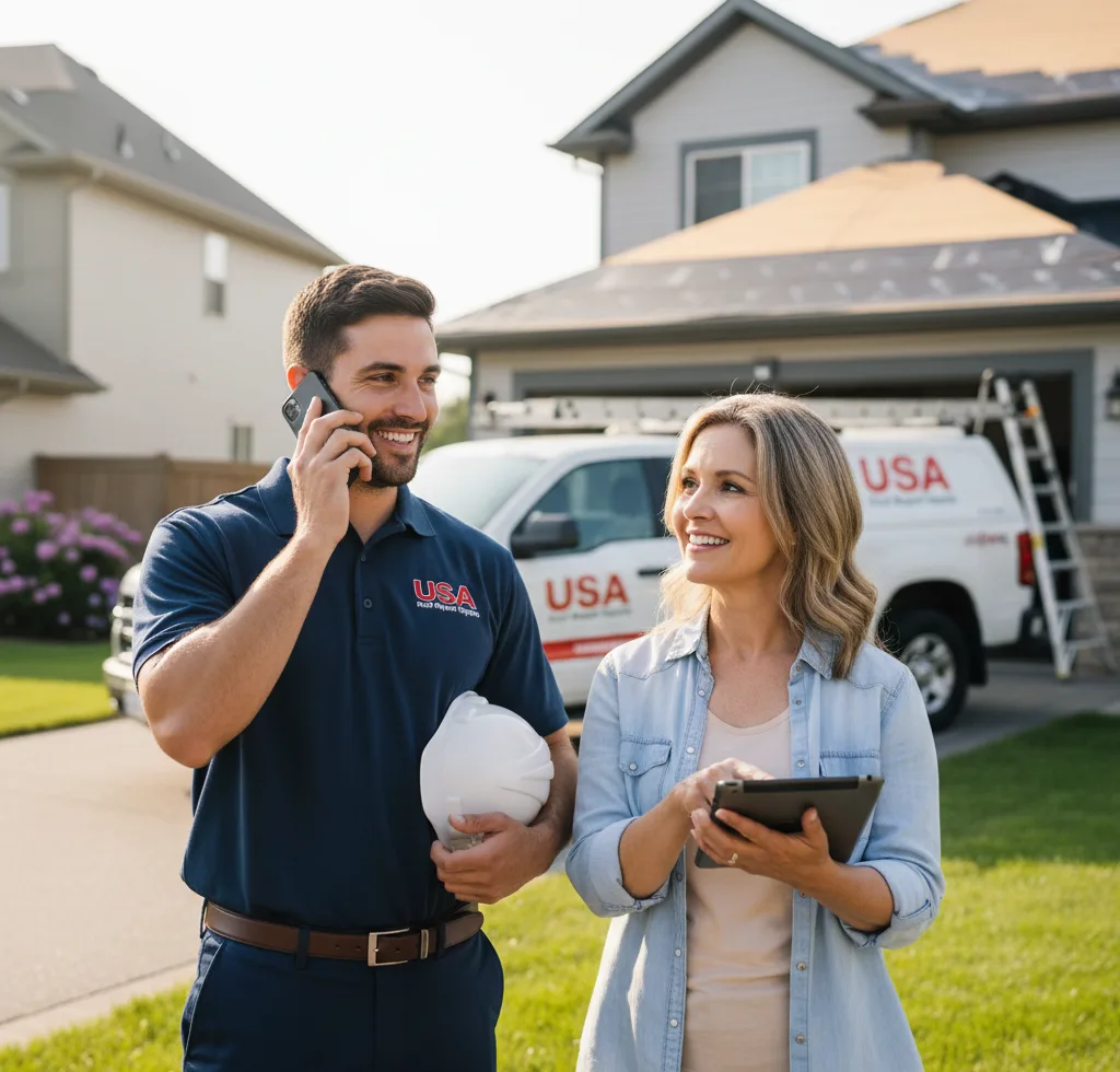 USA Roof Repair Experts customer support in Caney